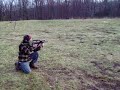 Steyr Aug  during a January range shoot...