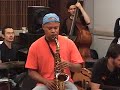 steve coleman playing with students at a sim workshop.  www.schoolforimprov.org