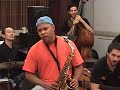 steve coleman playing with students at a sim workshop.  www.schoolforimprov.org