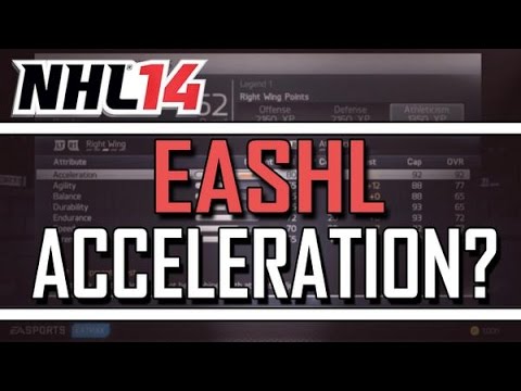 attribute - NHL 14: EASHL | Attribute Test - Acceleration | *Is It Broken?* Puck Sponsor: http://hutpucktraders.com | http://twitter.com/hutpucktraders ------------------------------------------------------...