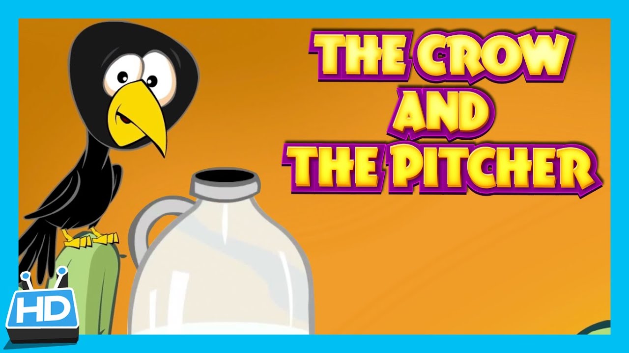 The Crow and The Pitcher Story | The Thirsty Crow Story In English by Kids Hut | Moral Story