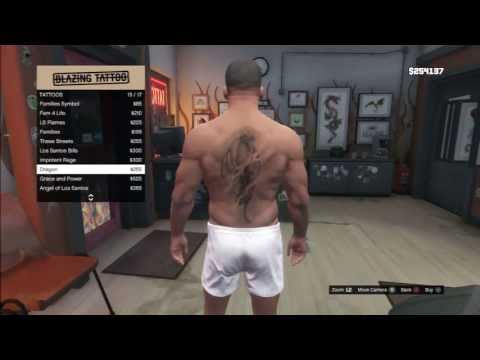 how to get more tattoos on gta v