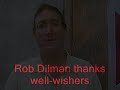 Rob Dilman thanks well-wishers