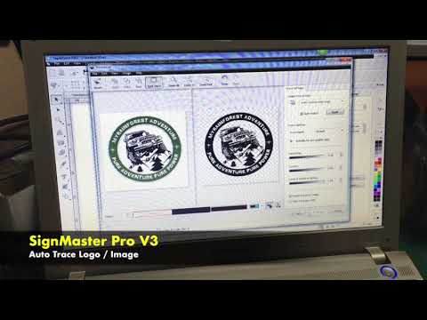 Signmaster software pattern cutting