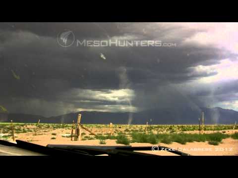 Dust Devil Outbreak Near Great Sand Dunes National Park, Colorado 8-7-2012
