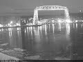 aerial lift bridge duluth, mn time lapse webcam capture