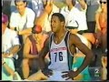 At Salamanca he set a world record of 2.43 metres, but was denied the chance to compete at the 1988 Olympics due to another Cuban boycott. He twice increased the world record, to 2.44 metres (8 ft 0.06 in) on July 29, 1989 in San Juan and to the current record of 2.45 metres (8 ft 0.46 in) on July 23, 1993 in Salamanca. Sotomayor also set the current world indoor record of 2.43 metres (7 ft 11.67 in) on March 4, 1989 in Budapest. Sotomayor has a rare dominance in the history of this event. Of the 24 all-time best high jumps, 17 are his; he has cleared 2.40 meters more times than any other athlete and is the only person to have cleared 2.44 m (8 ft). The last time he cleared 2.40 meters was on March 25, 1995 at the Pan American Games in Mar del Plata, Argentina. No one has jumped higher since. It was only equaled by Vyacheslav Voronin in London in August 2000 (2.40 m), Stefan Holm in Madrid in 2005 (2.40 m) and Ivan Ukhov in Piraeus in April 2009 (2.40 m). Sotomayor's event progression (Salamanca - 1993): 2.29 m (-) 2.32 m (0) 2.35 m (-) 2.38 m (0) 2.41 m (-) 2.45 m (X0)