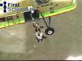 Daring helicopter rescue: truck stuck in a river