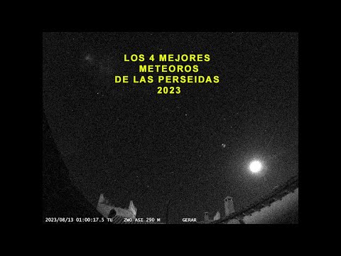 Los cuatro mejores meteoros de las Perseidas 2023 uploaded by Gerardo Jiménez López