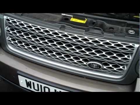 How to change the front grille on Range Rover L322 2010 on