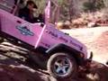 Pink Jeep in Action