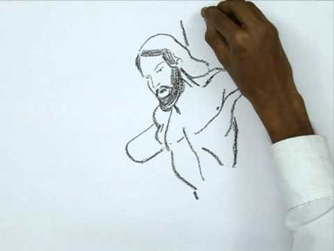 how to draw jesus