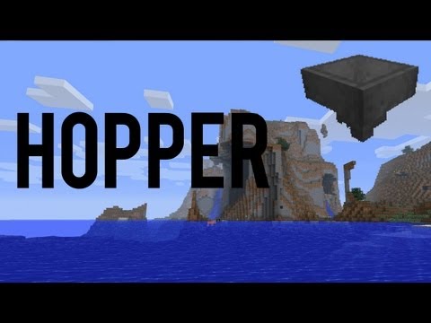 how to use a minecraft hopper