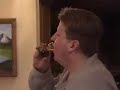 Steve spits up a shot of Jack