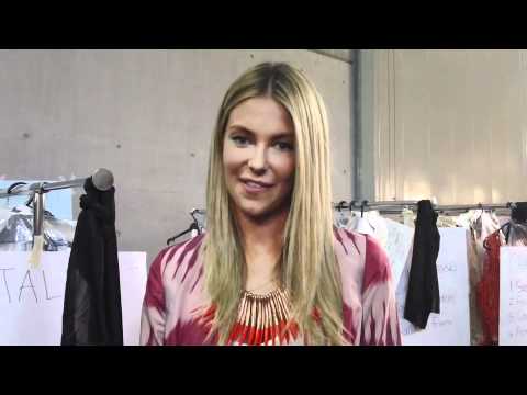 Backstage with Jennifer Hawkins for Myer's Spring/Summer 2011 Fashion Show