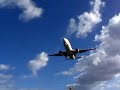 Airplane landing (Lanzarote-Spain)