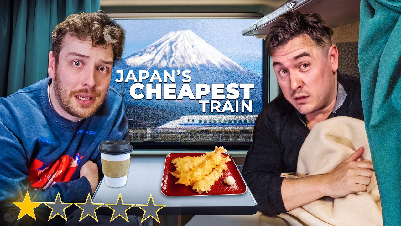 I Slept on Japan's CHEAPEST Overnight Train 🇯🇵 Feat.@CDawgVA​