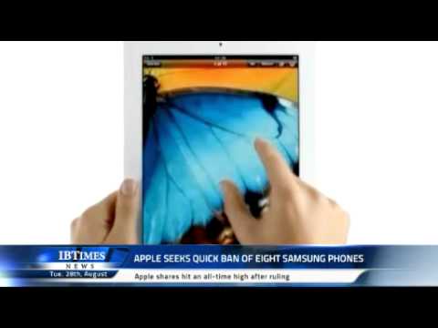 Apple Seeks Quick Ban of Eight Samsung Phones