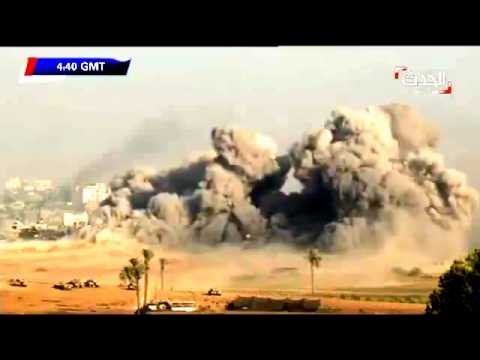 Chilling footage of Israel destroying town in Gaza in less than an hour