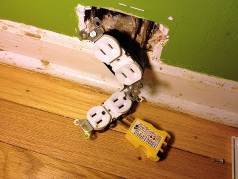 how to repair open ground on outlet