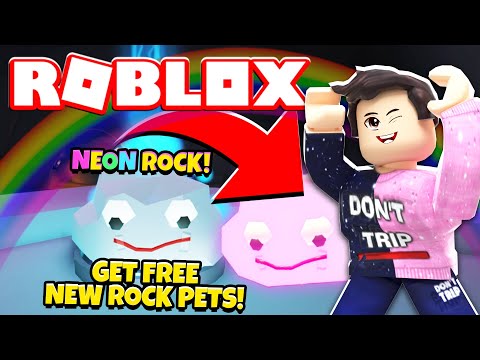 Neon How To Get A Free Rock Pet In Adopt Me New Adopt Me Pet Rock Update Roblox Minecraftvideos Tv