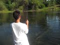Andy caught a fish