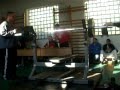 Fekvenyomás Gabi 75kg második nyomás