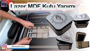 Lazer Ahşap (MDF) Kutu Yapımı  SH350G 