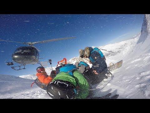 Потрясающий фрирайд от компании друзей в Гудаури