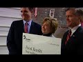 Tom Farrell, CEO of Dominion Resources announces a donation of over $1 million to the various food banks in 13 states.