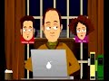blogland, the animated comedy series, premieres as a college professor has sex with a student 