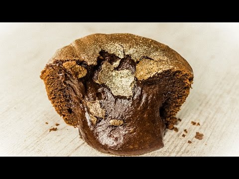Gold Chocolate Lava Cake 🍫😍
