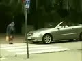 Hilarious grandma crossing street