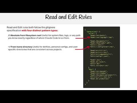 Claude Code Essentials - Read and Edit Rules
