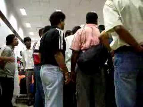 rising riot in Delhi airport!