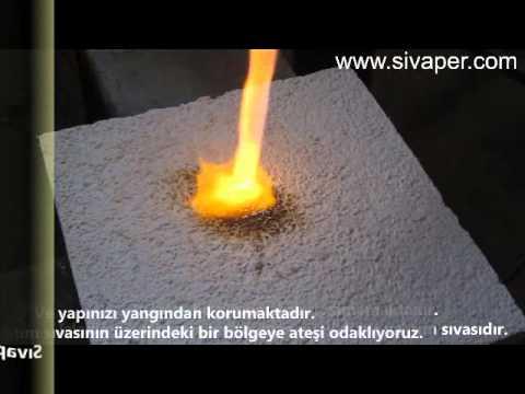 Sıvaper Perlitli Yalıtım Sıvası ,Yanmazlık /Yangına Karşı Direnç Testi