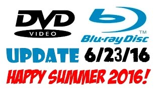 Blu-ray/DVD Update 6/23/16 - Happy Summer 2016!