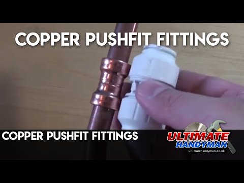 how to use push fit plumbing connectors