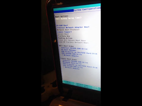 how to boot from usb hp envy