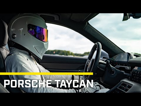 Porsche Taycan en la pista de Top Gear