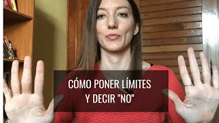 Como decir “NO” y poner limites