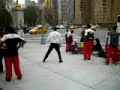 business man rocks street dance columbus circle NYC business man rocks street dance columbus circle NYC