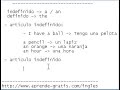 curso de inglés 08   el artículo definido e indefinido