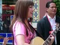 demi surprised us at her meet and greet and came out and sang 2 songs acoustically. this one is two worlds collide.