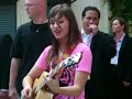 demi surprised us at her meet and greet and came out and sang 2 songs acoustically. this one is two worlds collide.