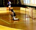 Floorball goalie