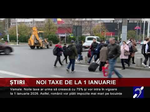 Noi taxe de la 1 ianuarie
