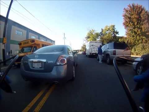RYDBELGIUM - This driver was not giving driving her full attention when she pulls out in front of me without due care. On top of that she tells me
