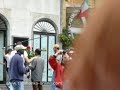 Tom Hanks on the set of 