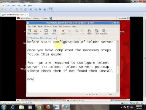 how to enable telnet in linux